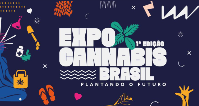 Flyer digital da primeira edição da ExpoCannabis Brasil